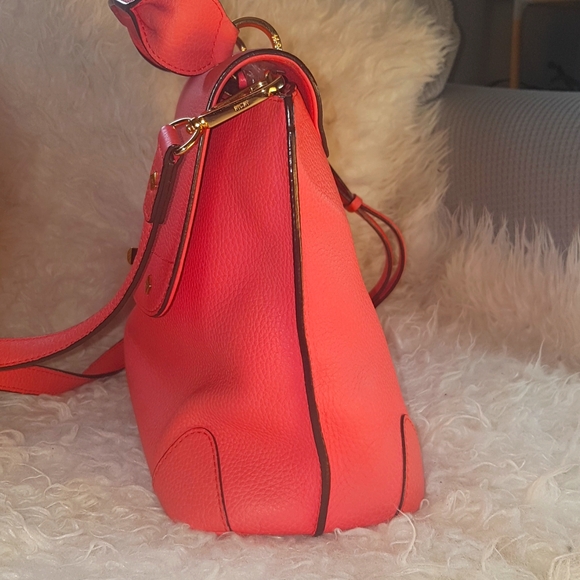 Auth MCM crossbody bag (pink orange) - Picture 5 of 14